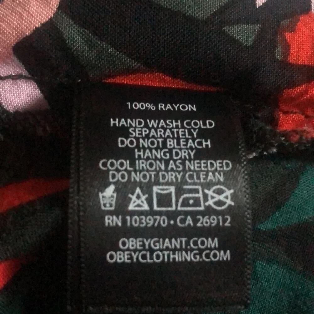 Obey Calyx Tropical Print Dress - Size XS